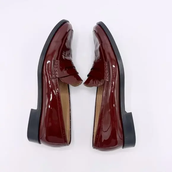 The Fold Carrara Loafer 25 Patent Oxblood Leather (Size 40) - Picture 7 of 10